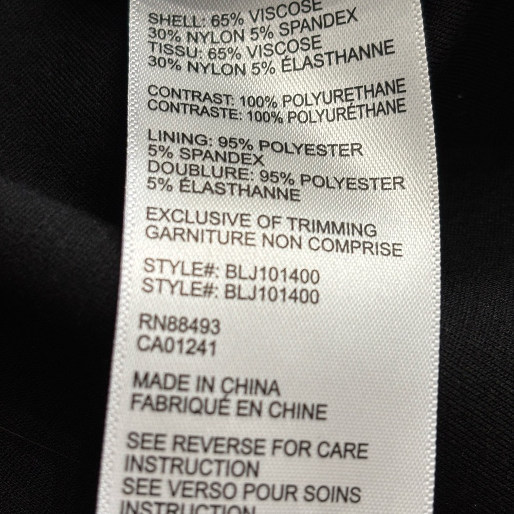 Blanc Noir Black Leather Hooded Jacket - Picture 3 of 6